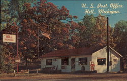 US Post Office Hell, MI Postcard Postcard