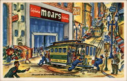 Moars Cafeteria San Francisco, CA Postcard Postcard