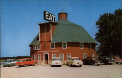 The Round Barn on Highway US 14 Postcard