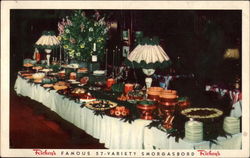 Rickey's Studio Club - Famous 57-Variety Smorgasbord Postcard