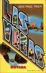 Greetings from Las Vegas Postcard