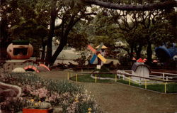 Barn of the Little Red Hen, Children's Fairyland Postcard