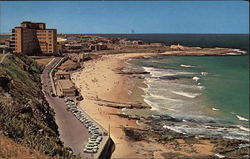 Newcastle Beach and Hospital Australia Postcard Postcard