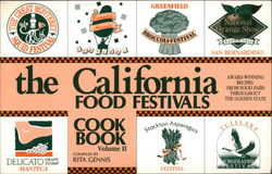 California Food Festivals Cookbook by Ben Ali Books Carmichael, CA Postcard Postcard