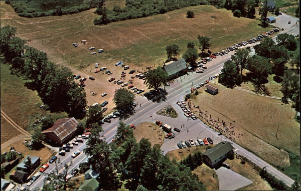 Aerial View of Entrance to Equinox Sky Line Drive Manchester Vermont