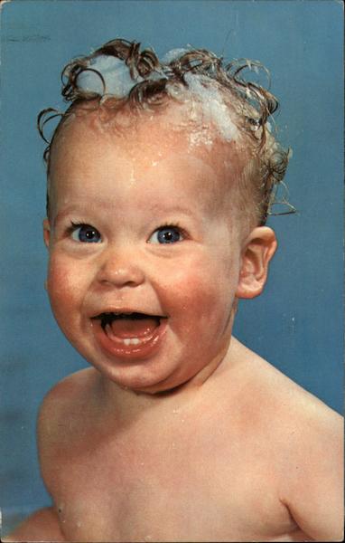 Good Morning - Baby Taking A Bath Babies