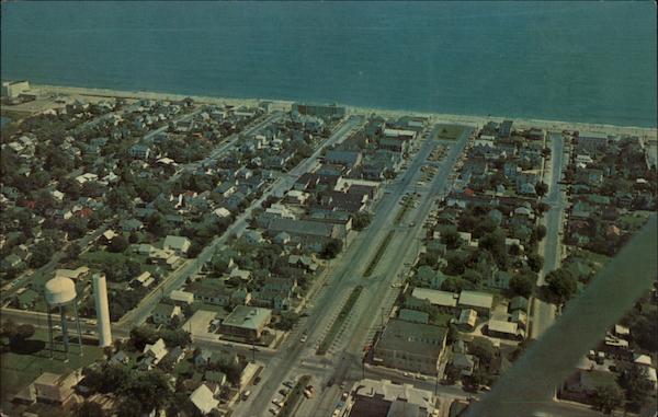 Aerial View of Town and Beach Rehoboth Beach Delaware