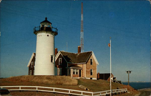 Nobska Light overlooking Vineyard Haven at Woods Hole Massachusetts