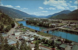 Aerial View of Superior Montana Postcard Postcard