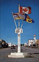 The World Famous Mile Zero Post Postcard