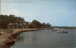 The Canal Bethany Beach, DE Postcard Postcard