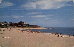 Peggotty Beach Scituate, MA Postcard Postcard