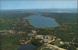 Aerial View of Orleans - Town Cove and Bowland's Pond Massachusetts Postcard Postcard