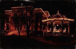 County Courthouse at Christmas Postcard