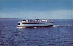 Woods Hole, Martha's Vineyard Ferry Postcard