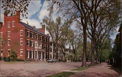 Beautiful Houses on Chestnut Street Salem, MA Postcard Postcard