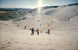 View from Top of the Sandpit North Truro, MA Postcard Postcard