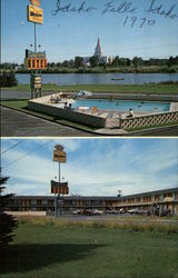 Driftwood Motel & L.D.S. Temple Idaho Falls, ID Postcard Postcard