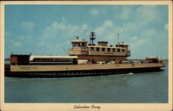 Galveston Ferry Postcard