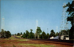 Highway Through a Texas Oil Field Postcard