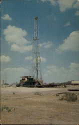 Black Gold Texas Oil Wells Postcard Postcard