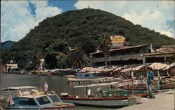 Embarcacero Laguna de Chapala. Pier of Chapala Lake Postcard
