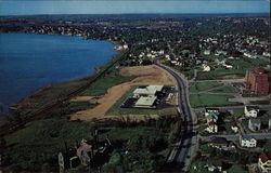 Aerial View of City Sydney, NS Canada Nova Scotia Postcard Postcard