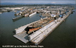 "Glacier Bay" up on the Blocks Postcard