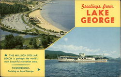 Greetings from Lake George New York Postcard Postcard