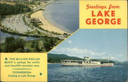Greetings from Lake George Postcard