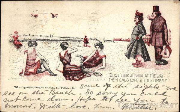 Just Look, Joshua, At The Way Them Gals Expose Their Limbs !