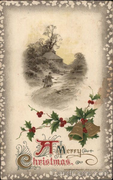 A Merry Christmas - Snowy Scene