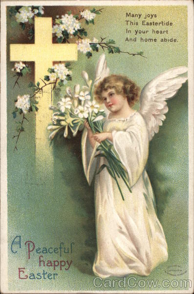 A Peaceful Happy Easter With Angels