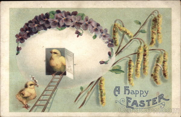 A Happy Easter With Chicks