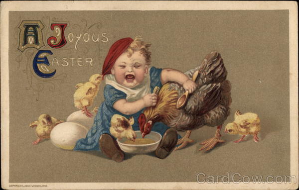 A Joyous Easater With Children