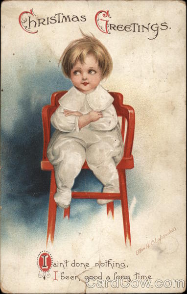 Christmas Greetings Ellen Clapsaddle Children