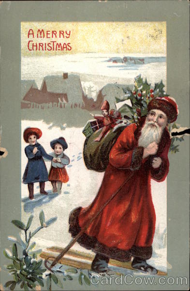 A Merry Christmas - Santa Claus with Children