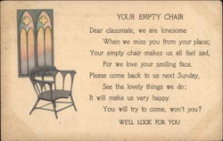 Your Empty Chair Postcard