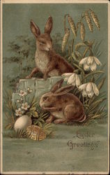 Easter Greetings Postcard