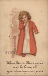 When Santa Claus comes Postcard