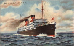 Vapore "Cesare Battisti" Postcard