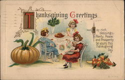 Thanksgiving Greetings Postcard