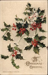 A Christmas Greeting Postcard Postcard