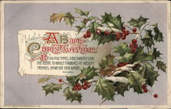 A Happy Christmastide Postcard