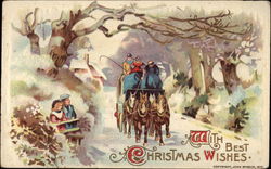 With Best Christmas Wishes Postcard