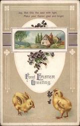 Fond Easter Greeting Postcard