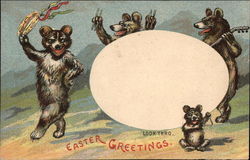 Easter Greetings Postcard