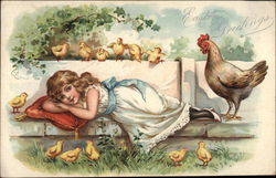 Easter Greetings Postcard