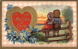 A Little Tale of Love Romance & Love Postcard Postcard