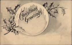 Christmas Greetings Postcard